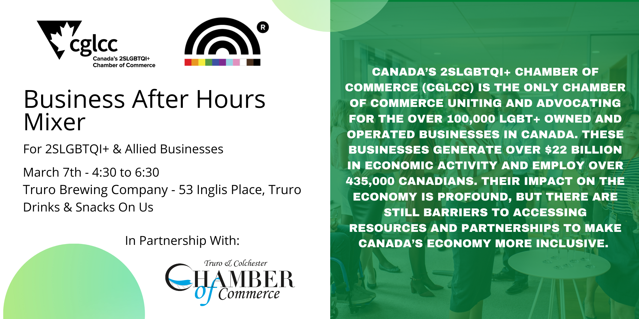 CGLCC  Business After Hours Mixer – Truro NS